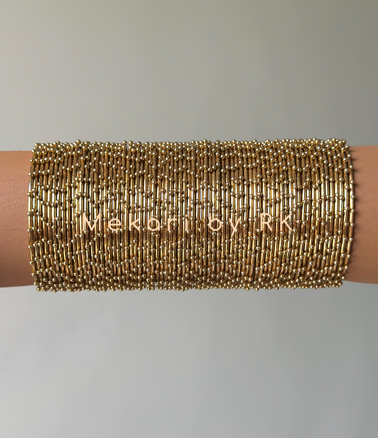Golden Beaded  Bangles