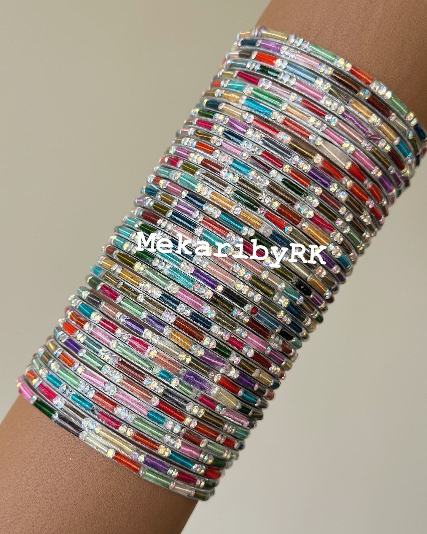 Anaya White Bangles