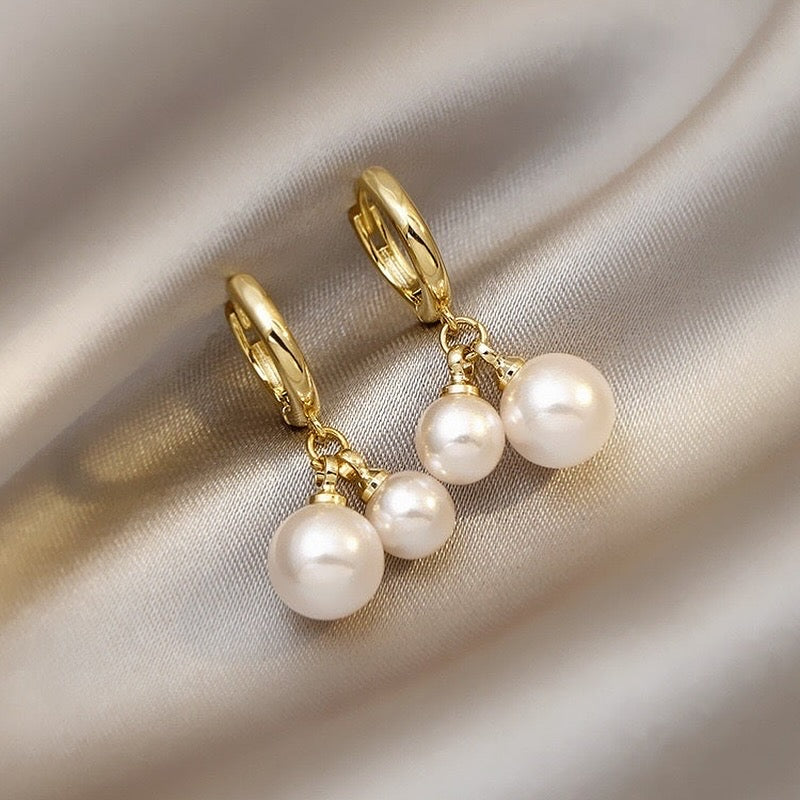 Pearl Whisper Hoops