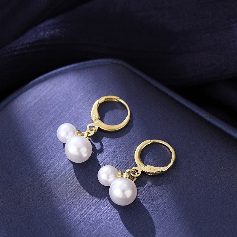 Pearl Whisper Hoops