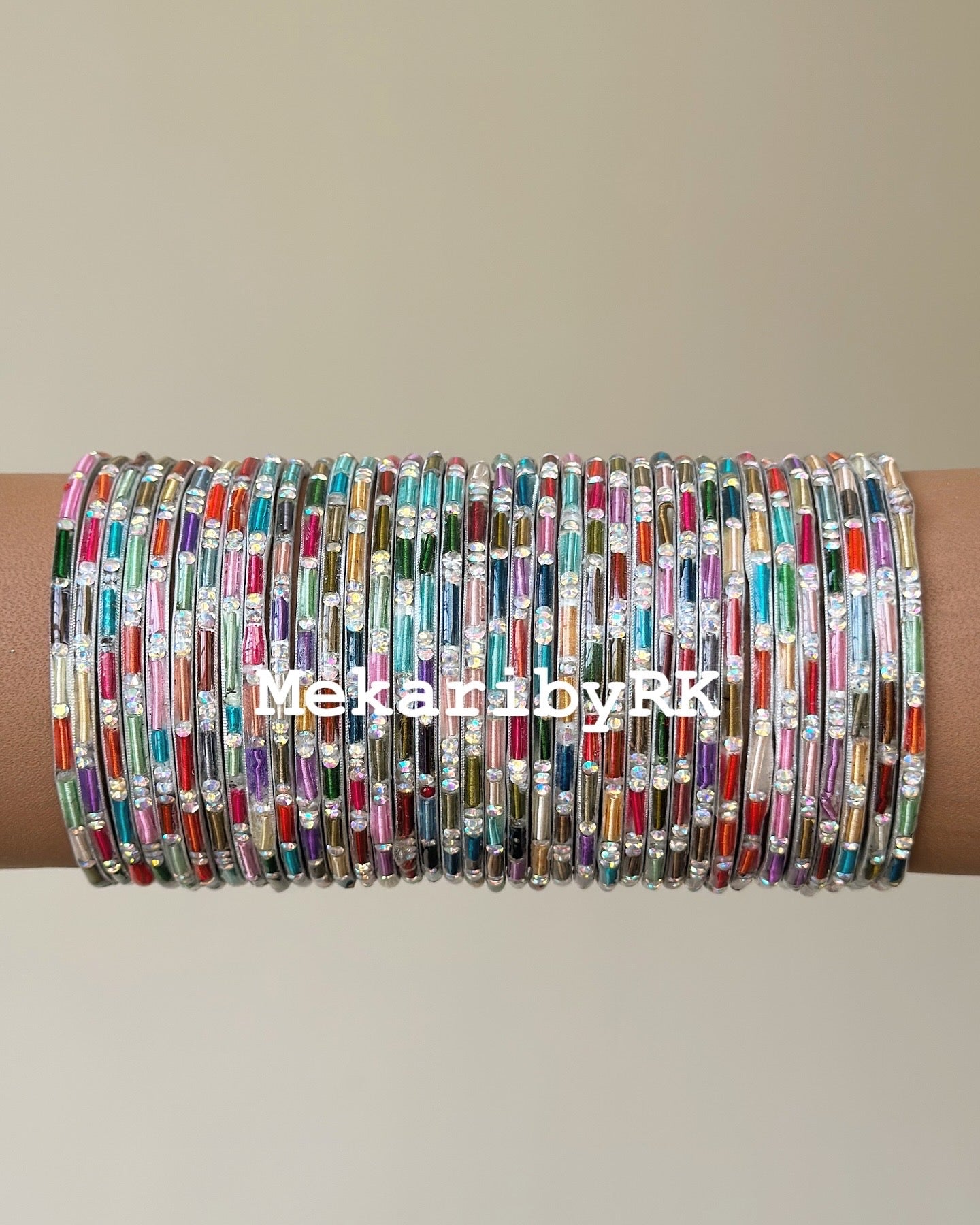 Anaya White Bangles
