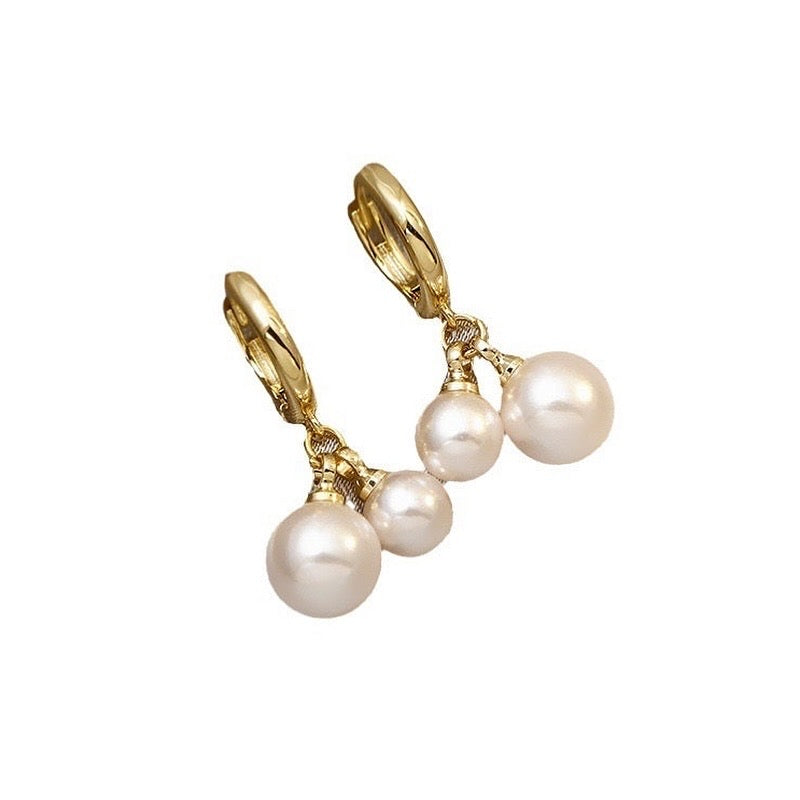 Pearl Whisper Hoops