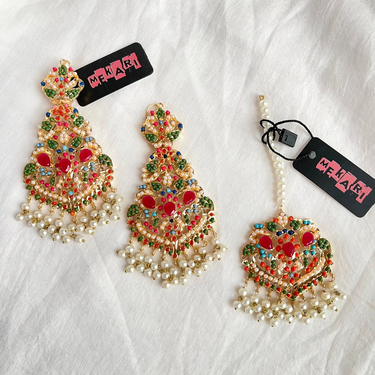 NAURATAN TEEKA SET