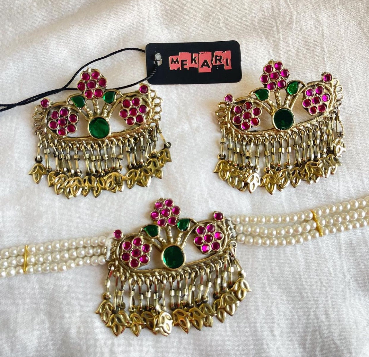 Teen Phool Afghani Set
