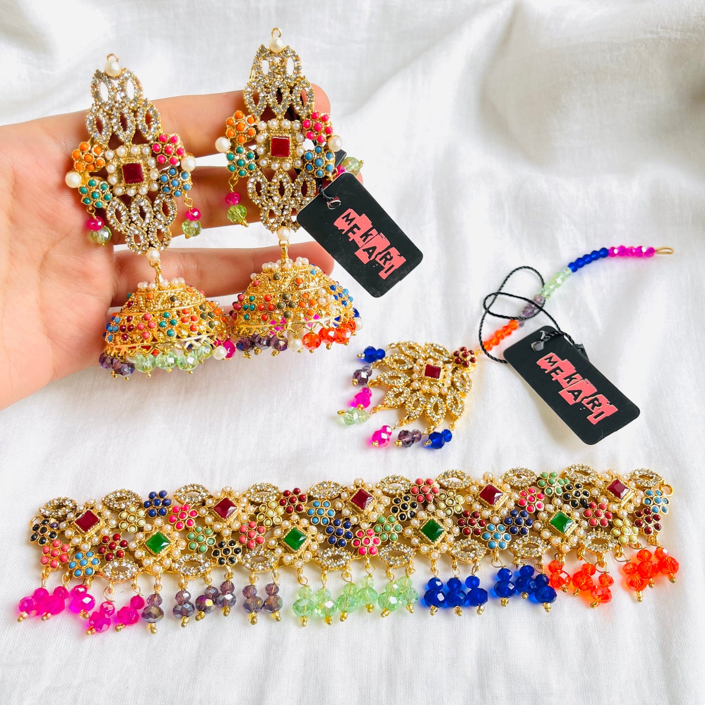 NAURATAN CHOKER SET
