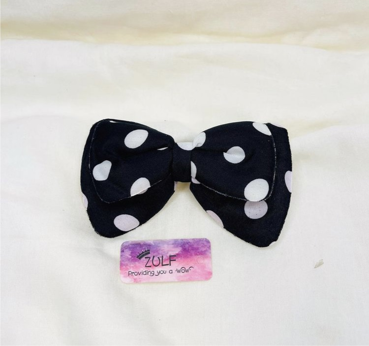 POLKA DOT BOW CLIPS