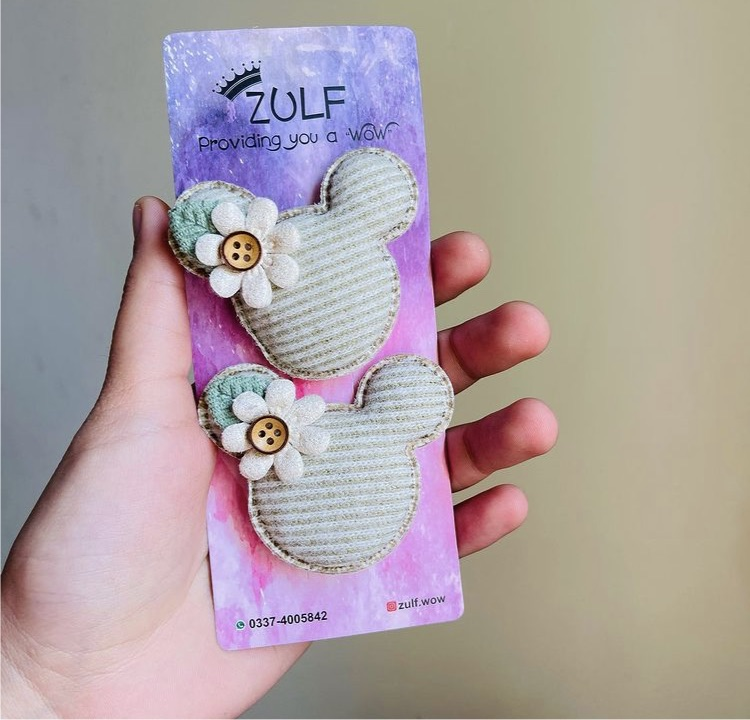 BUNNY HAIR CLIPS