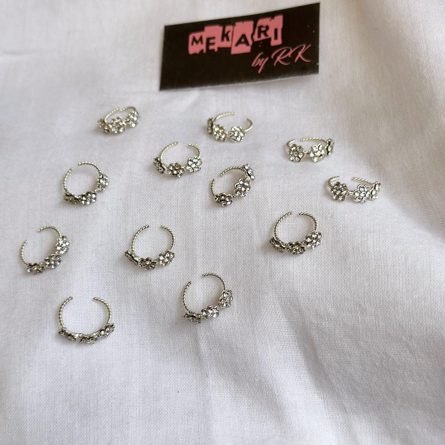 Tri Flower Nosering