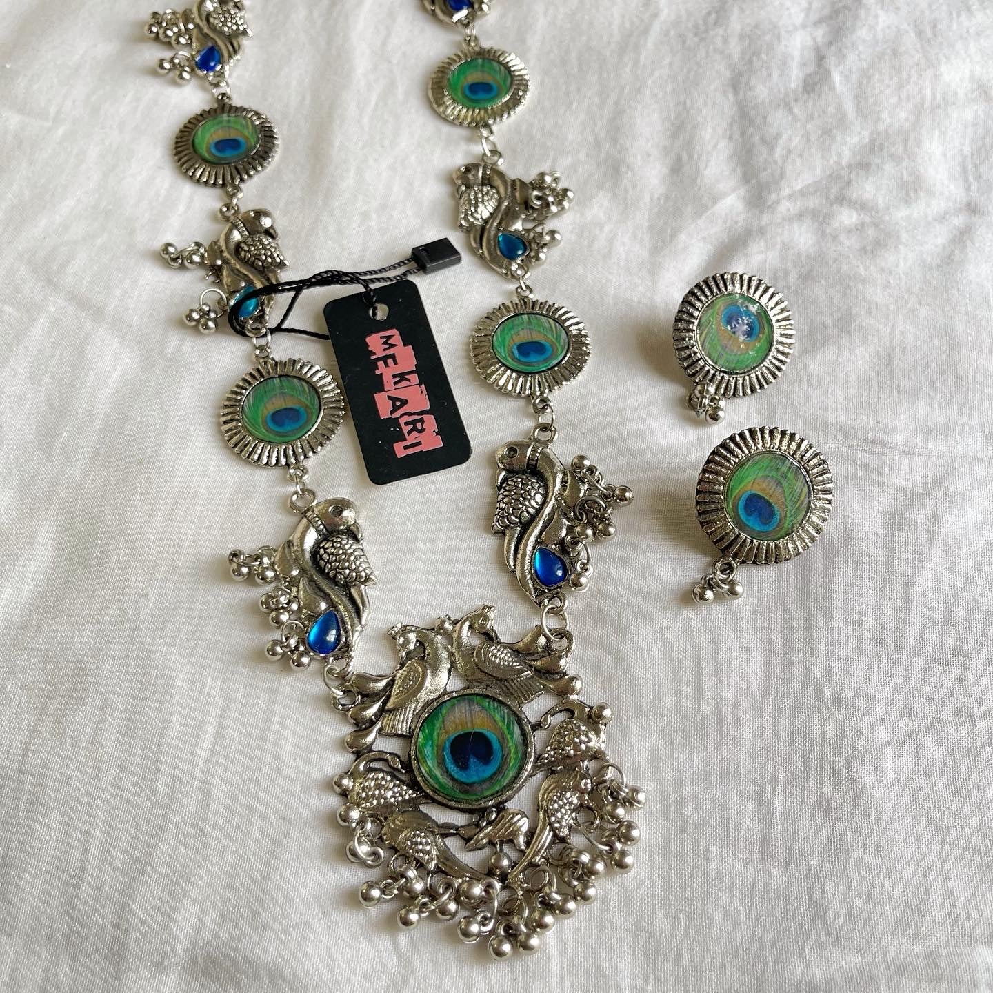 Peacock Mala Set