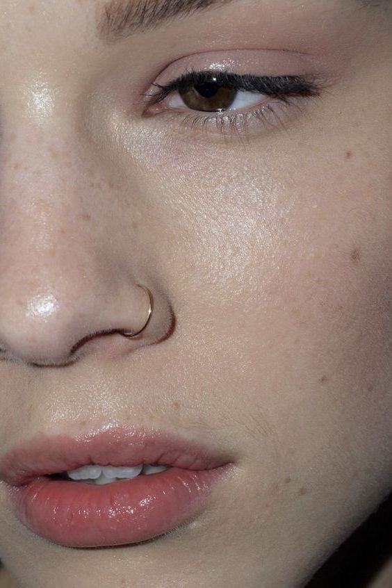 GOLDEN  PLAIN NOSERING PAIR