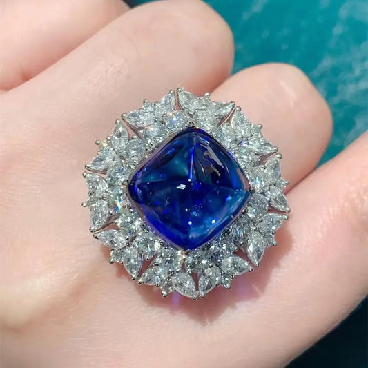 Princess Cut Sapphire Ring