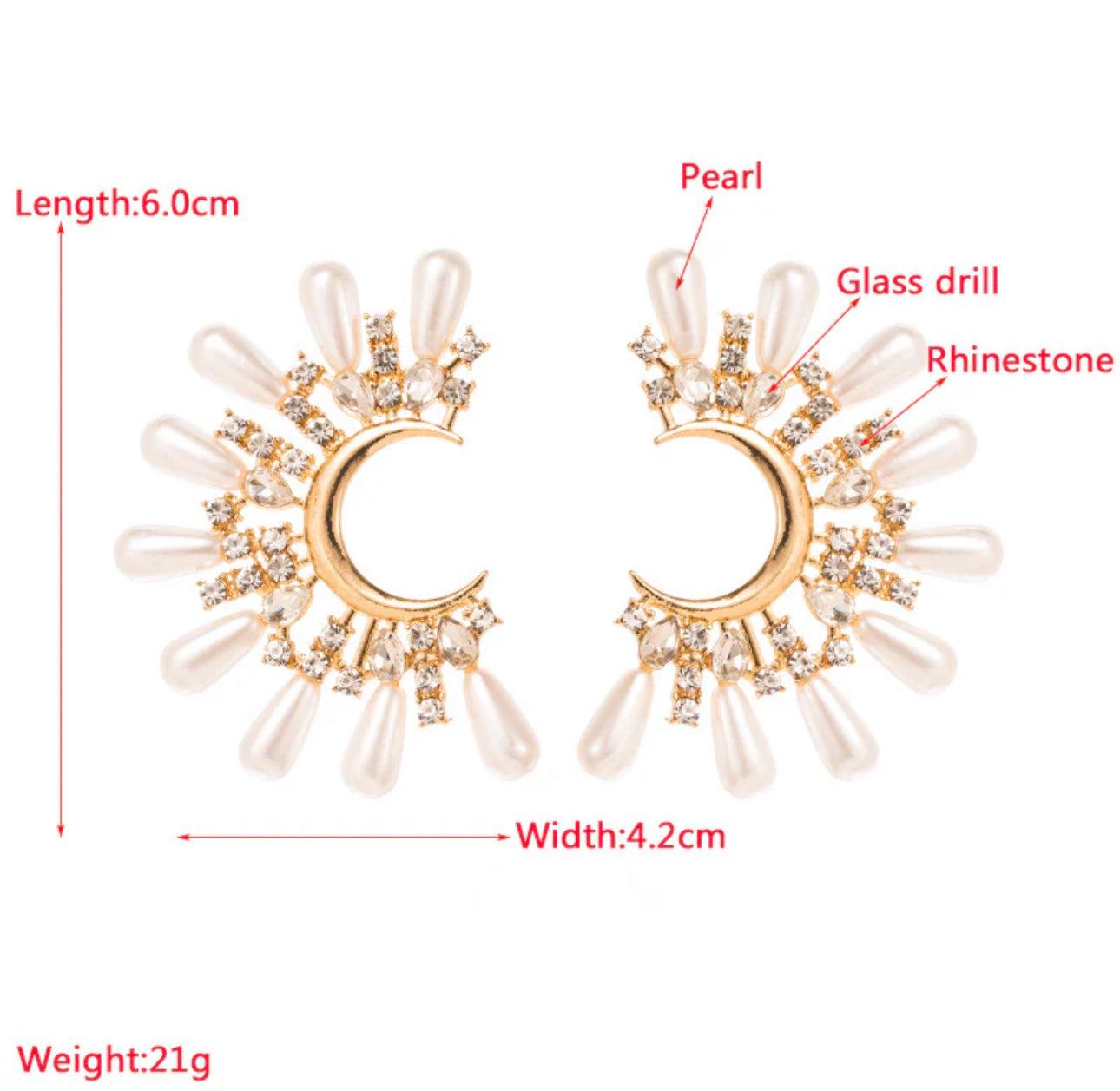 Celestial Moonflare Earrings