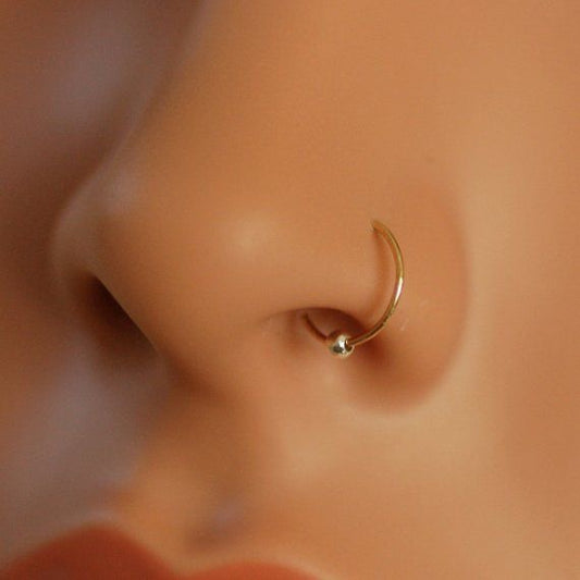 Silver Ball Nosering Pair