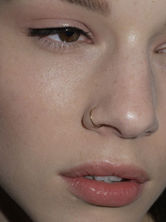 GOLDEN  PLAIN NOSERING PAIR