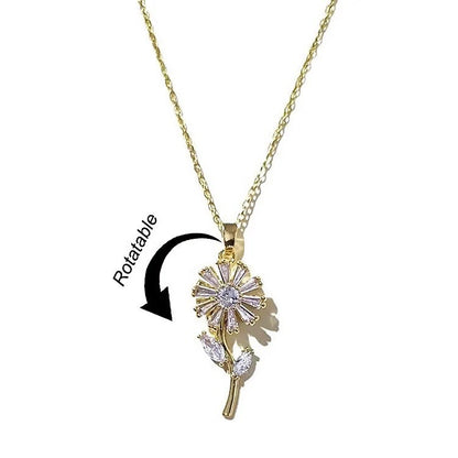 Silver Rotatable Necklace