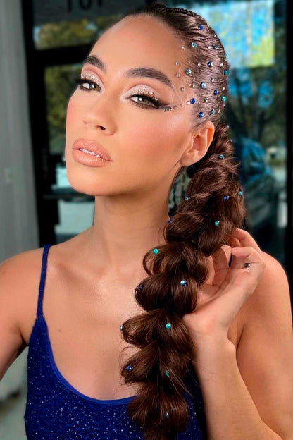 Blue Stick on Rhinestone