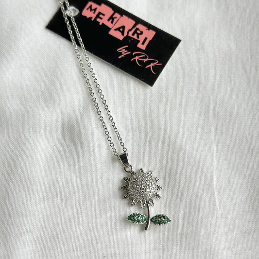 Sunflower Rotatable Necklace