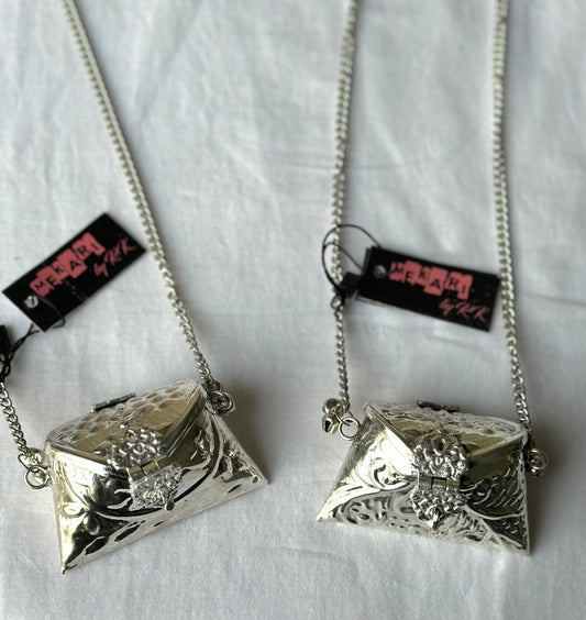 Silver Envelope Mini  Bag