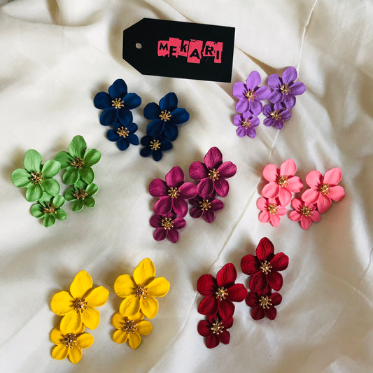 DUAL FLOWER STUD