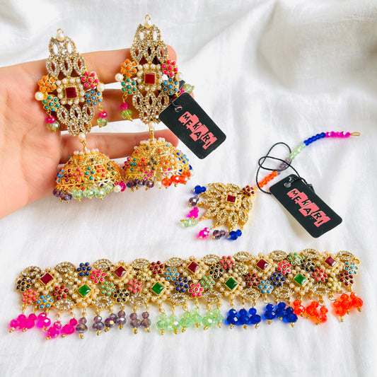 NAURATAN CHOKER SET