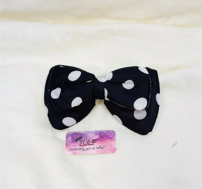 POLKA DOT BOW CLIPS