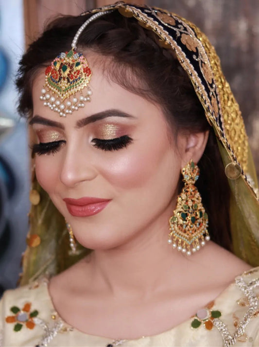 NAURATAN TEEKA SET