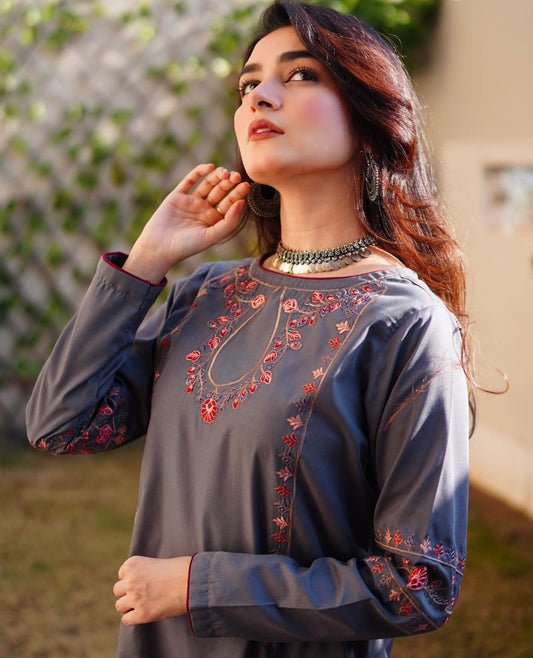 Oxidised Golden Coin Necklace