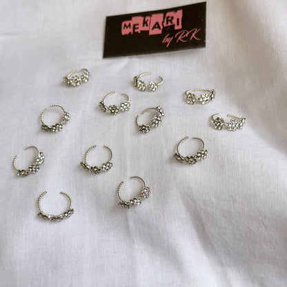 Tri Flower Nosering