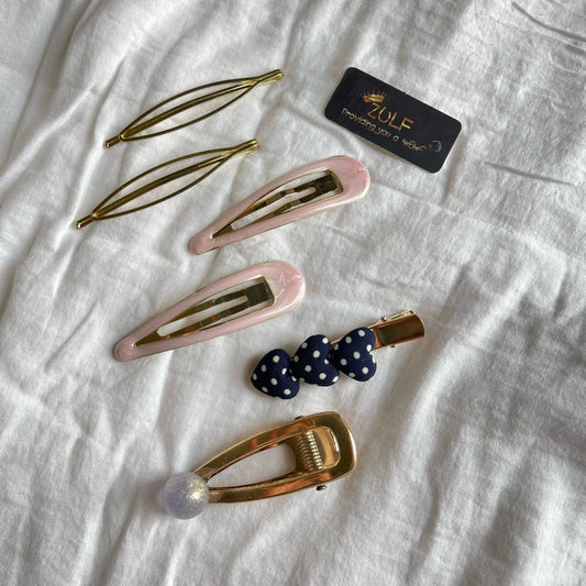 Pack of 7 Barrettes