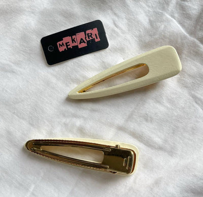 Beige Barrettes