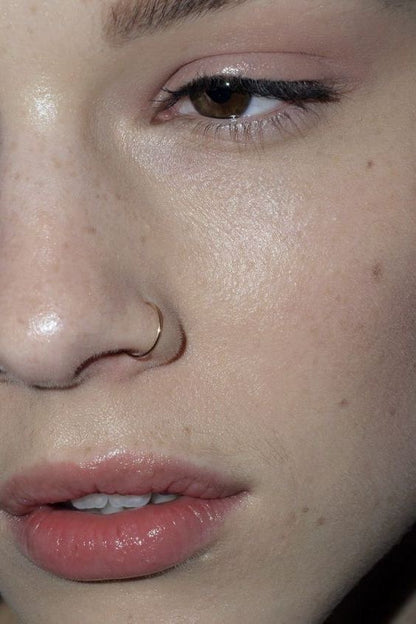 GOLDEN  PLAIN NOSERING PAIR